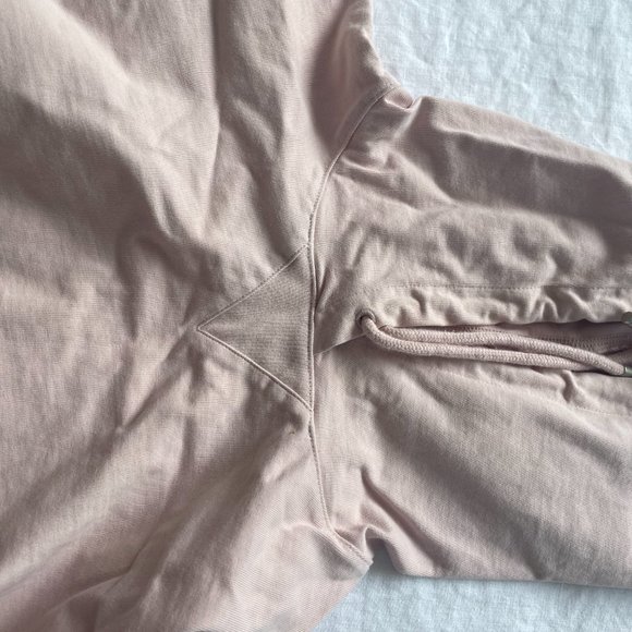 Light Pink Wilfred Free Aritzia Cropped Hoodie - Picture 3 of 4